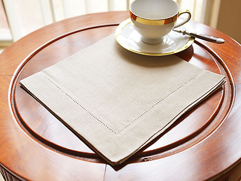 Linen Napkin. Natural Linen Flax Linen. 20" napkin. (1 piece)